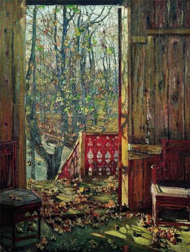 Isaak Brodsky, Fallen Leaves, 1915, Oil on canvas