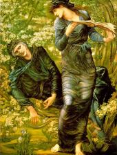The Beguiling of Merlin by Sir Edward Coley Burne-Jones,1874. Property of Lady Lever Art Gallery, Port Sunlight.